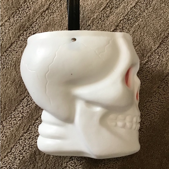 Vintage Halloween Skull Bucket - Picture 2 of 6